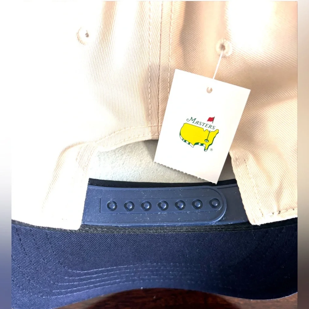 Masters Beige and Navy Golf Cap - New with Tag - Picture 2 of 2